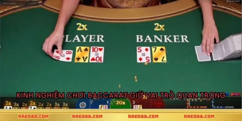 Kinh nghiệm chơi Baccarat giữ vai trò quan trọng